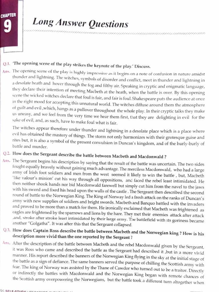 Macbeth ISC XI | PDF | Macbeth