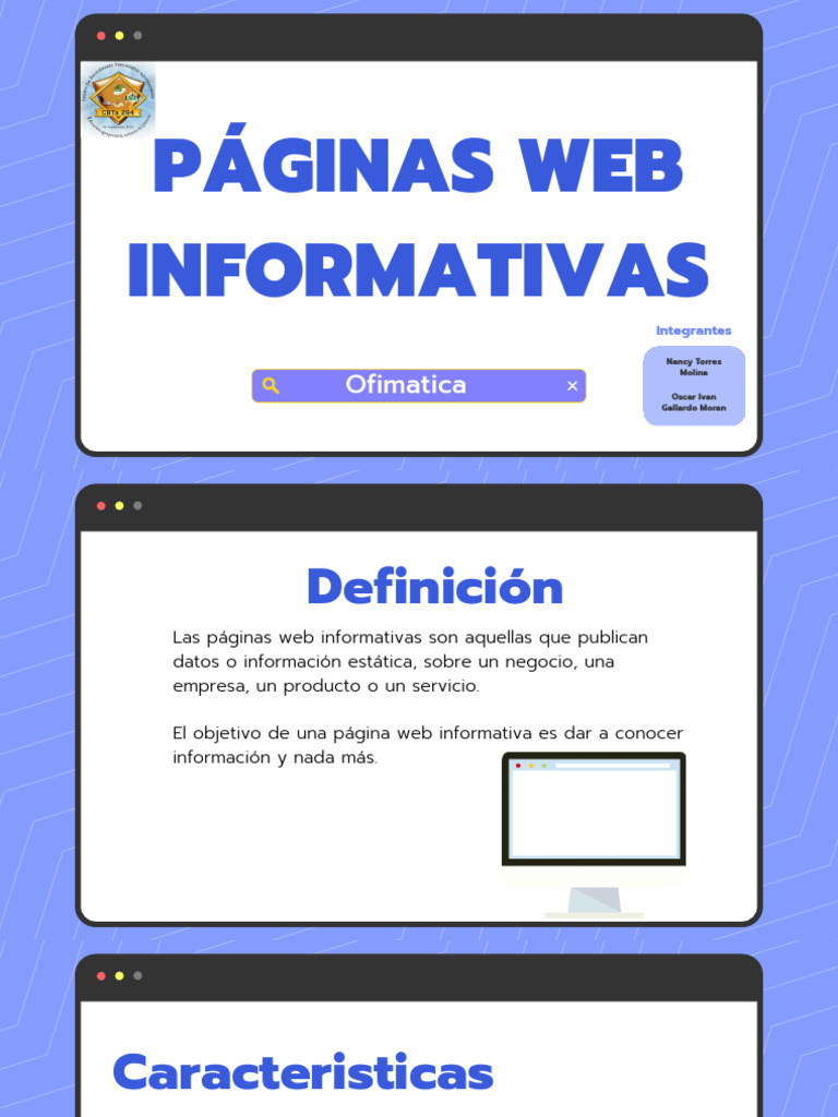 Páginas Web Informativas | PDF | Red mundial | Internet y web
