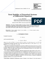 Stability of perturbed differential equation systems