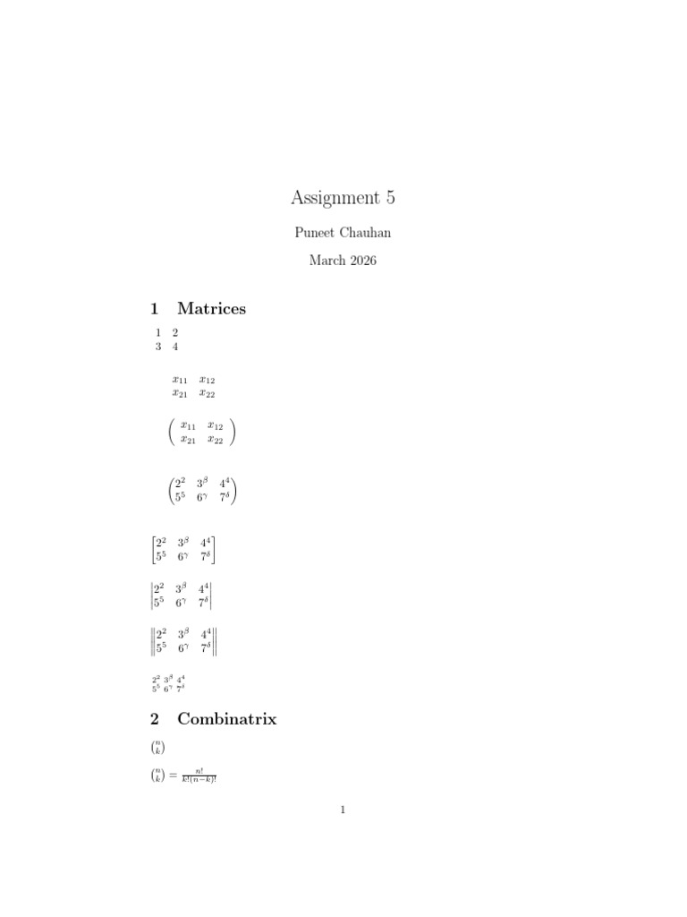 Assignment 5 | PDF