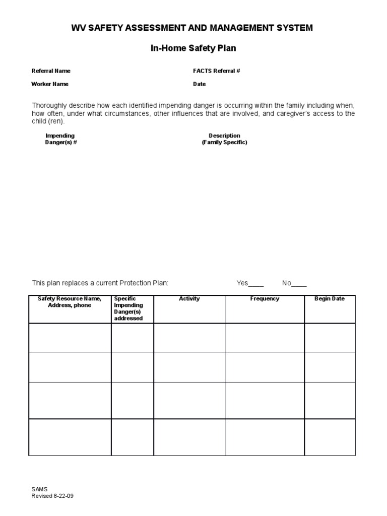 west-virginia-cps-in-home-safety-plan-rev-2009-pdf-safety
