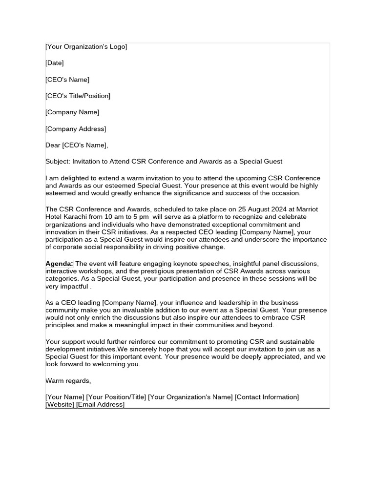 CEO Invitation Letter (1) | PDF