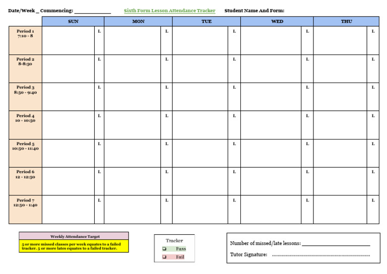 Tracker Template | PDF