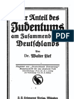 Liek, Walter - Der Anteil Des Judentums Am Zusammenbruche Deutschlands (1919, 20 S., Scan, Fraktur)