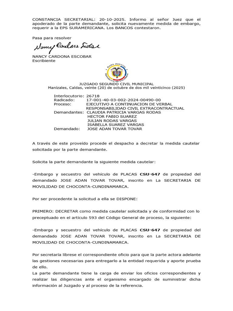 16 Auto Decret A Embargo | PDF