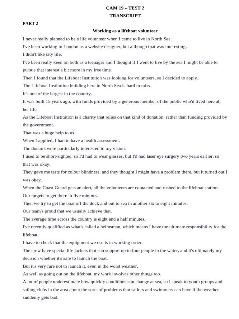 Cam 19 - Test 2 - Transcript Part 2 | PDF
