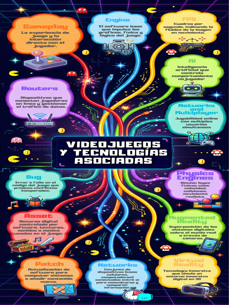 Mind Map Video Games | PDF | Informática | Ciencias de la Computación