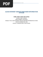 Azani ISP Database System | PDF | Microsoft Access | Databases