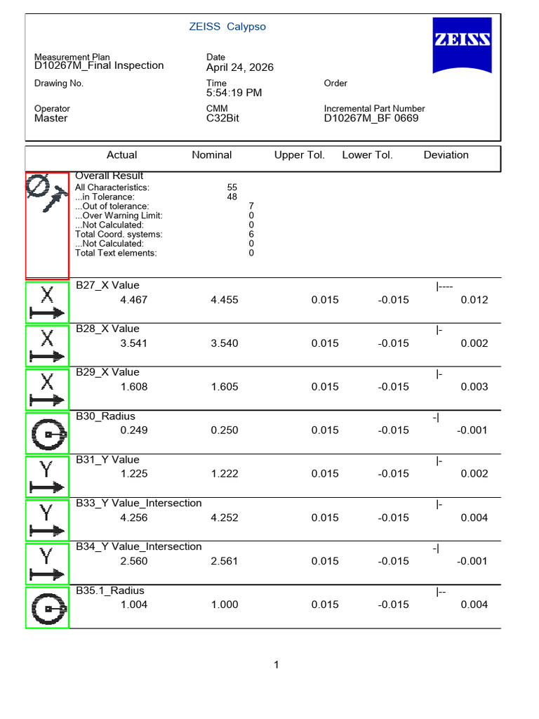 0669 Excel | PDF | Engineering Tolerance | Descriptive Statistics