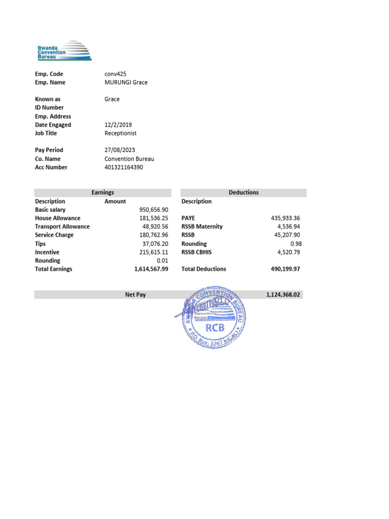 pay slip | PDF | Government Finances | Taxes