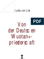 List, Guido Von - Von Der Deutschen Wuotanspriesterschaft (1893, 41 S., Text)