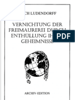 Ludendorff, Erich - Vernichtung Der Freimaurerei Durch Enthuellung Ihrer Geheimnisse (1931-2006, 124 S., Scan-Text, Fraktur)