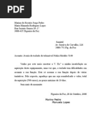Carta Reclamação