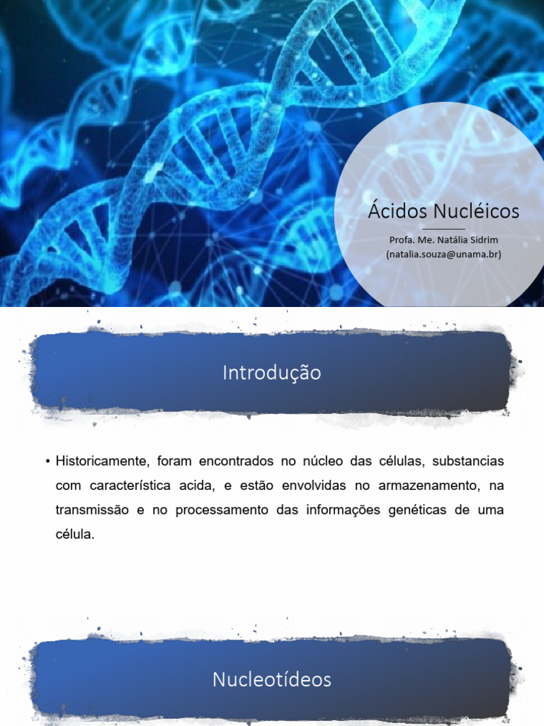 Ã - Cidos Nucleicos | PDF | RNA | Ácidos nucleicos