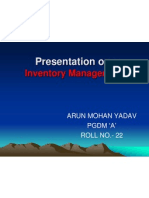 Concept of Inventory Management