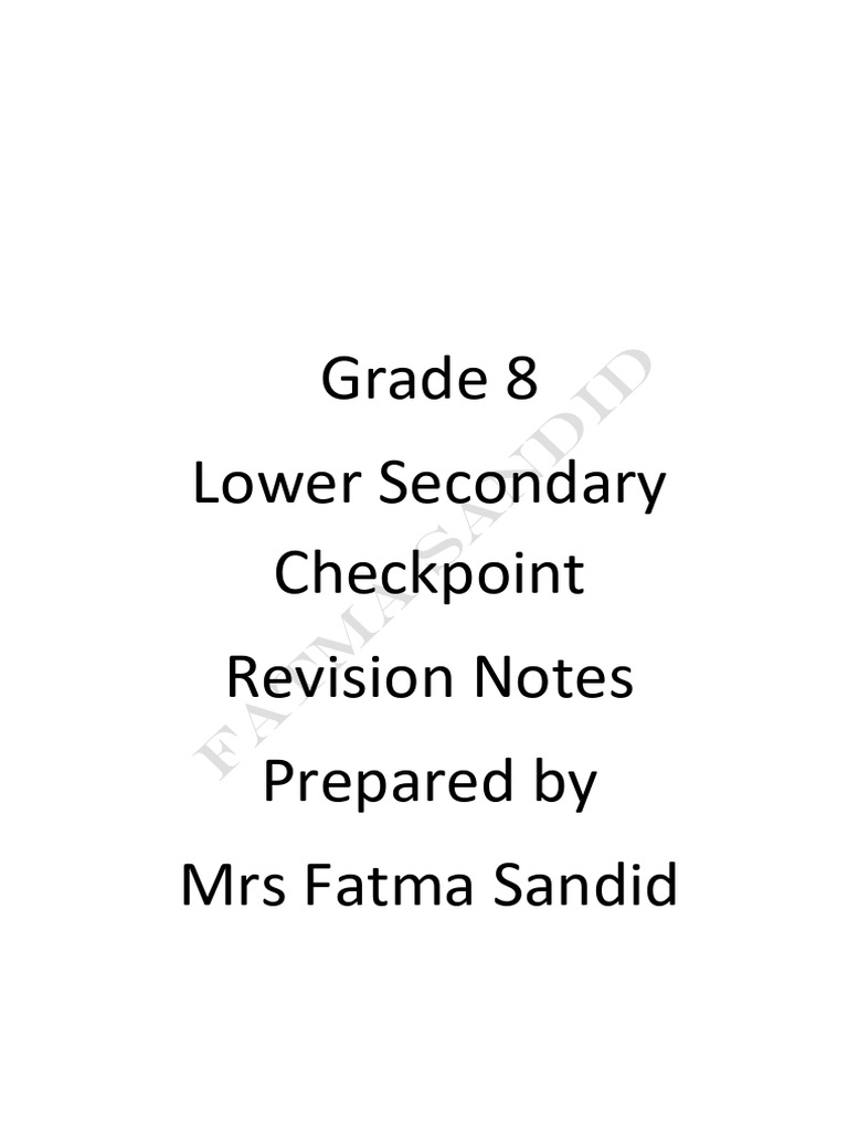 My Revision Notes | PDF
