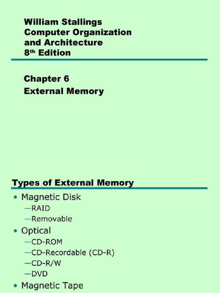 3-External Memory Unit-II | PDF