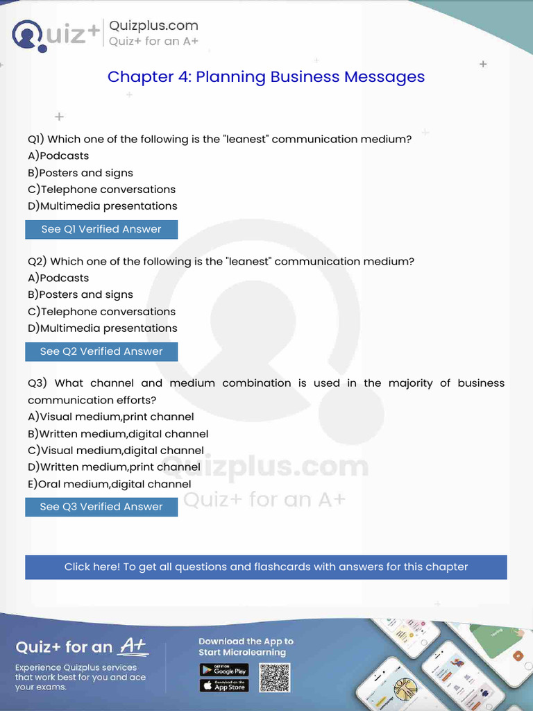 Which One of the Following is the Leanest Communication Medium | PDF ...