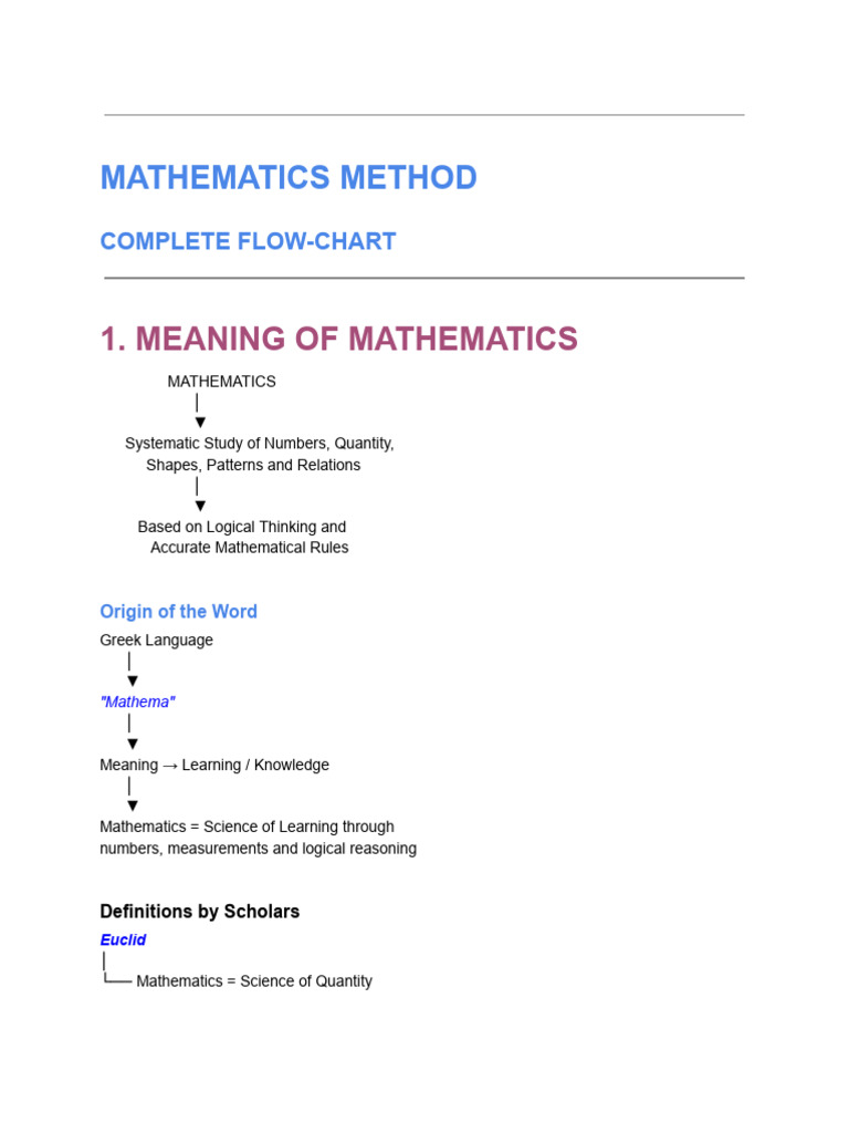 FLOW CHART ? maths | PDF | Constructivism (Philosophy Of Education ...