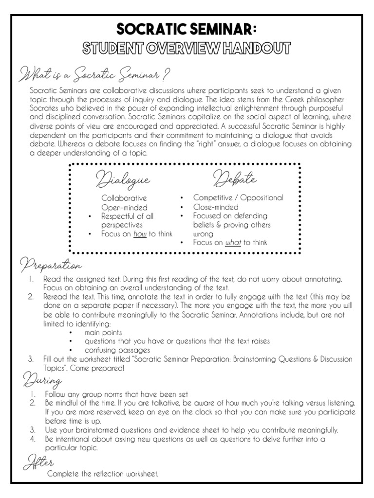 Student Overview Handout | PDF