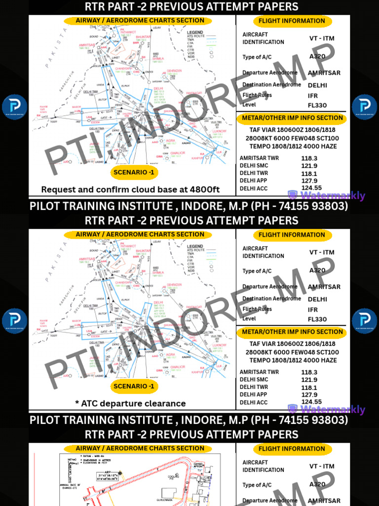 Sample Paper 1 (Rtr Part 2) Dgca 2026 | PDF | Instrument Flight Rules ...