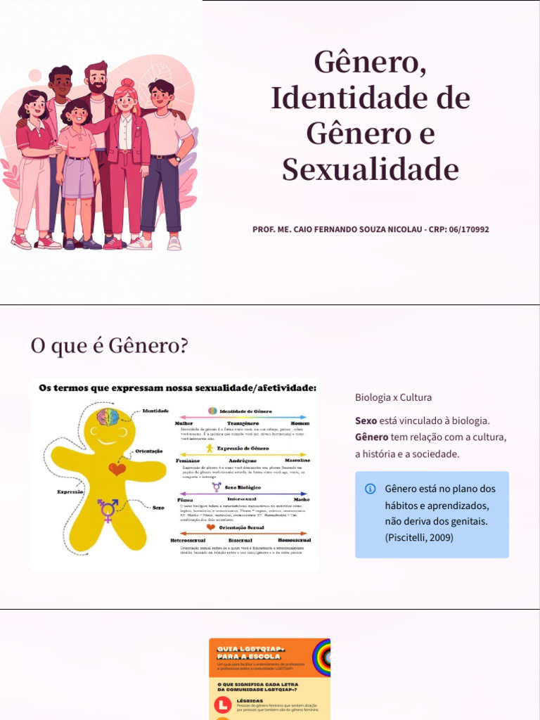 Genero Identidade de Genero e Sexualidade | PDF | Gênero | Estudos de ...