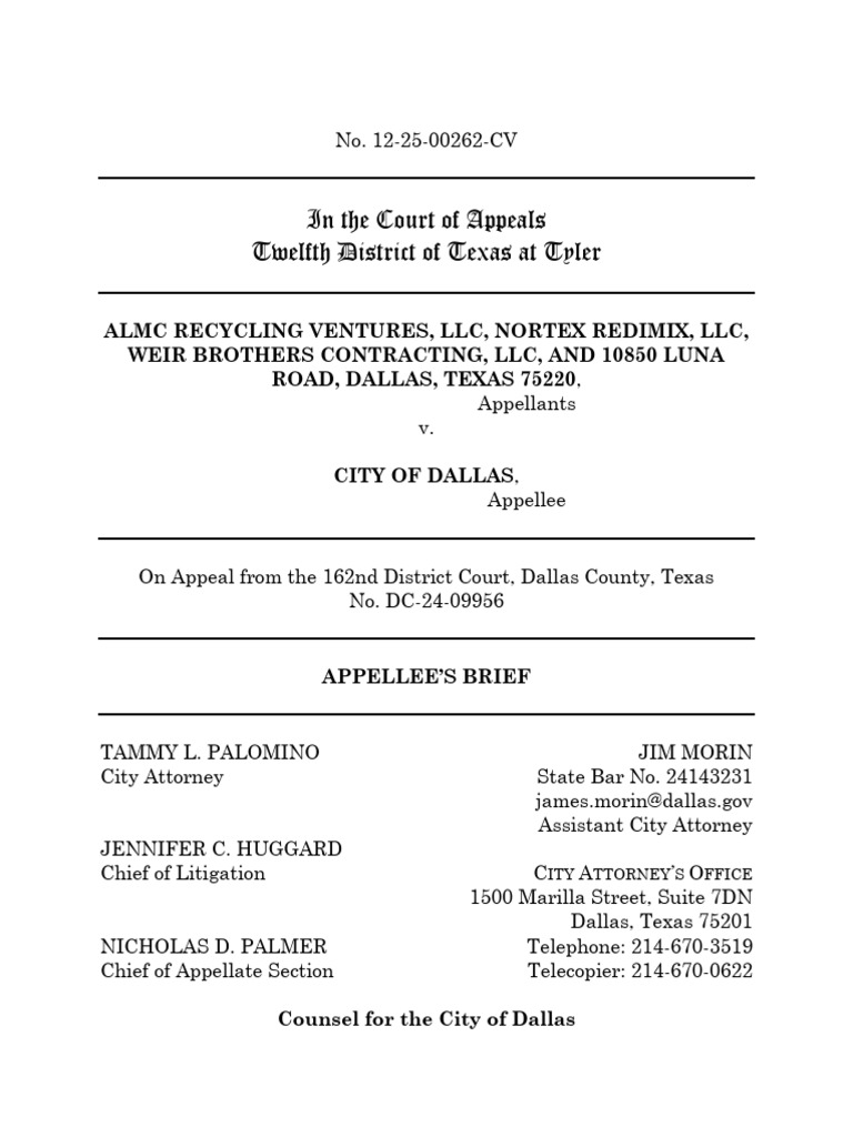 Appellee's Brief | PDF | Appeal | Injunction