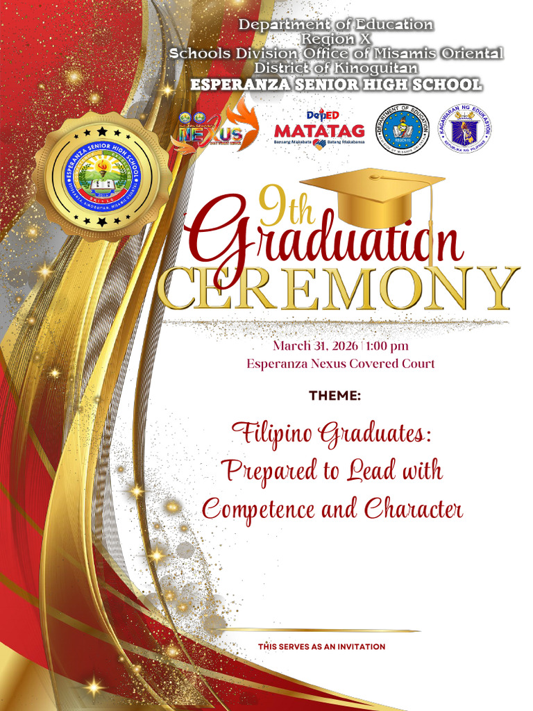 SHS Graduation Ceremony Program 2025-2026 | PDF | Cognition