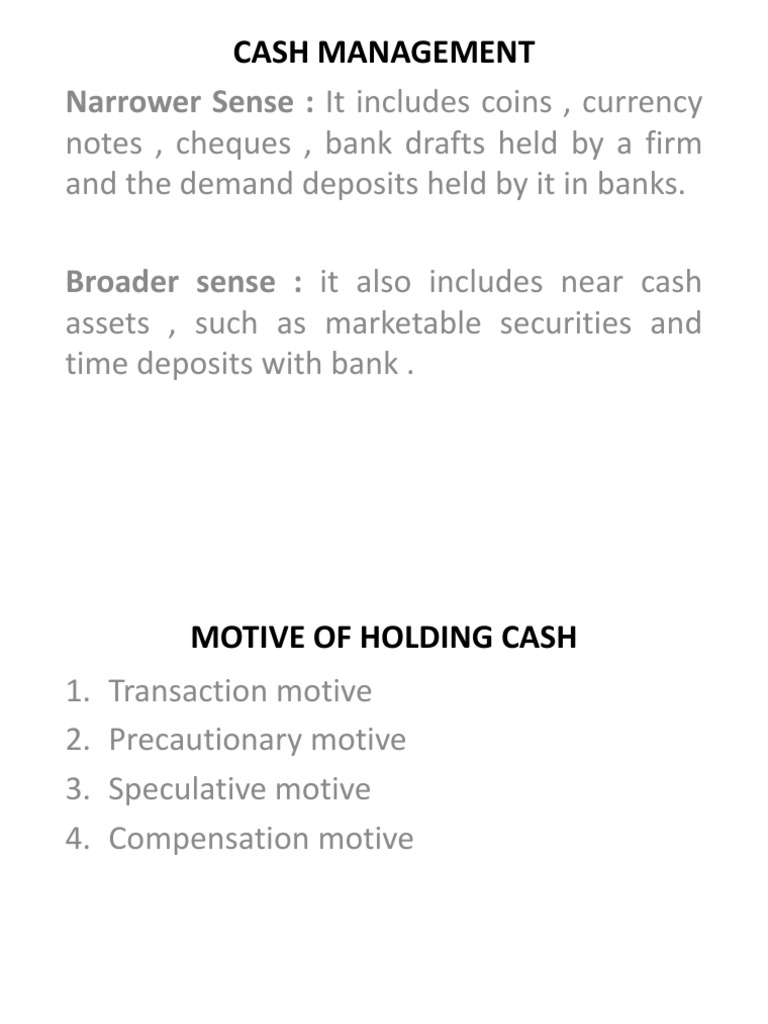 Cash Management Float (Money Supply) Market Liquidity
