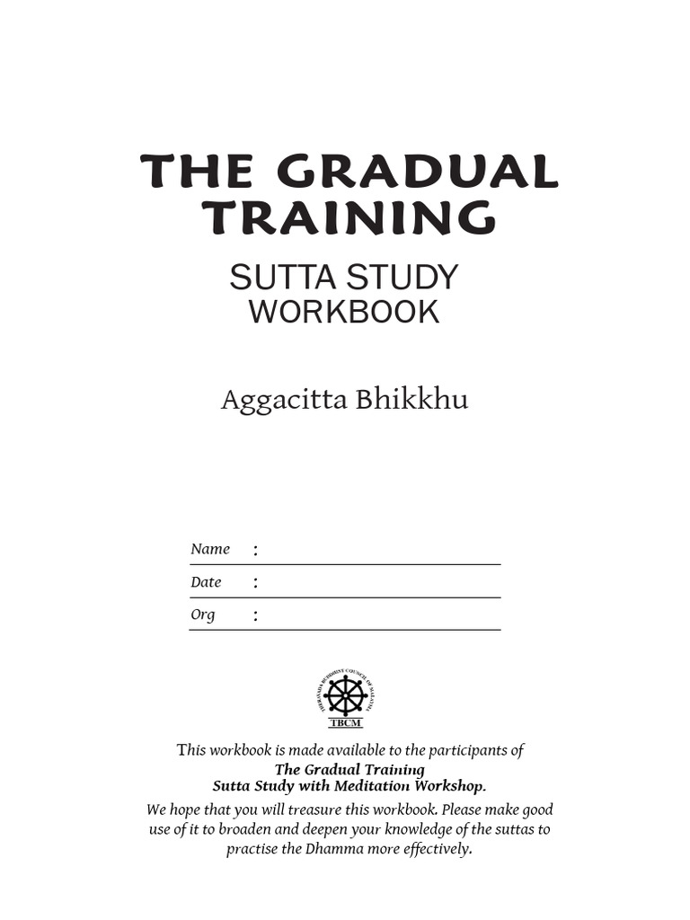 Gradual Training SSW with Appendix_5.0 Public | PDF | Sati (Buddhism ...