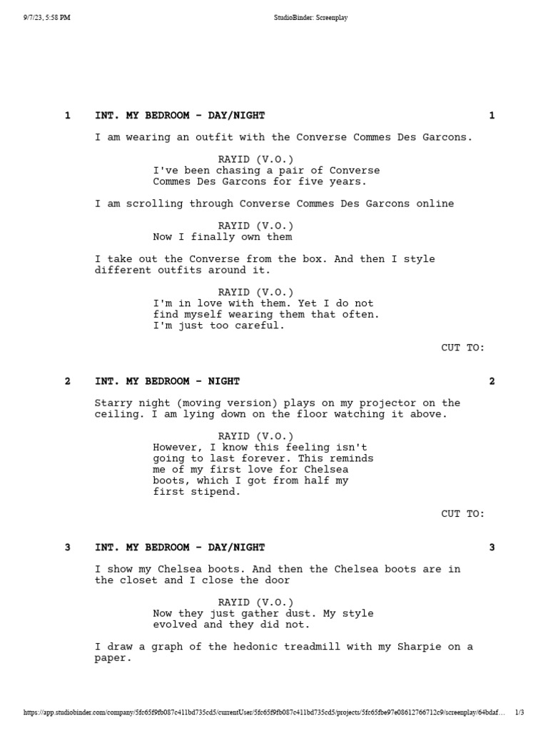 StudioBinder Screenplay | PDF