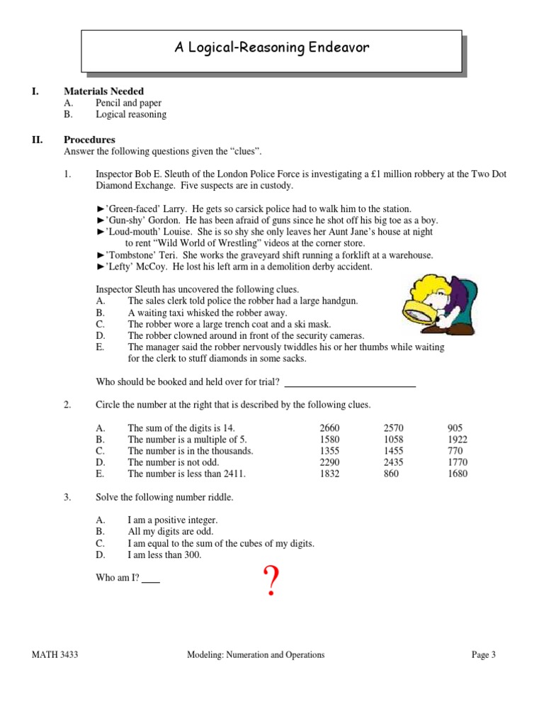 Logical Reasoning Puzzles and Solutions | PDF