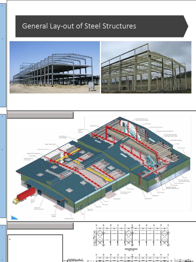2-layout for steel | PDF | Truss | Beam (Structure)