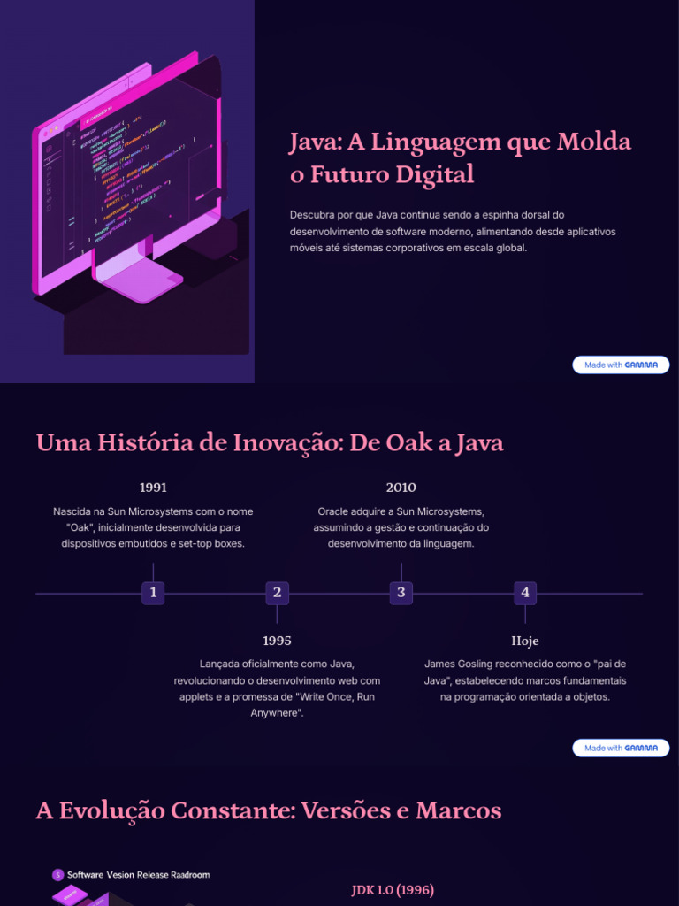 Java A Linguagem Que Molda o Futuro Digital | PDF | Java (linguagem de ...
