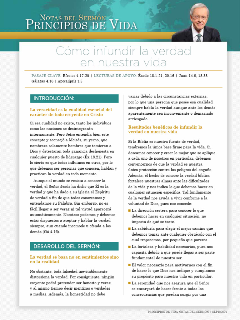 Como Infundir La Verdad en Nuestra Vida | PDF | Verdad | Cristo (título)