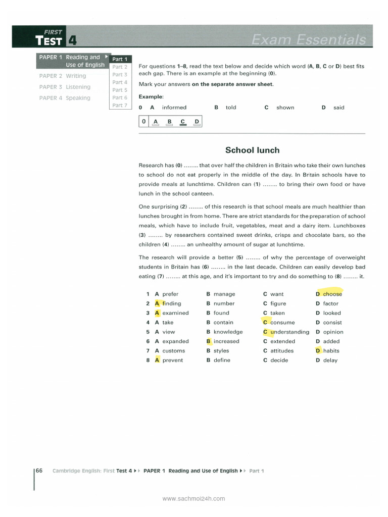 Practice Test 4 | PDF