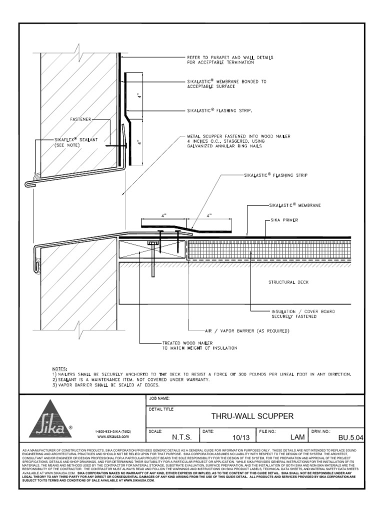 Wall Scupper1 | PDF