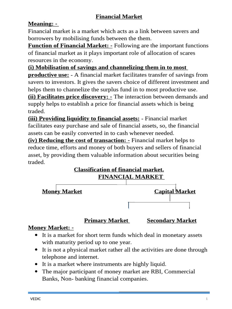 10. Financial Market | PDF | Securities (Finance) | Financial Markets