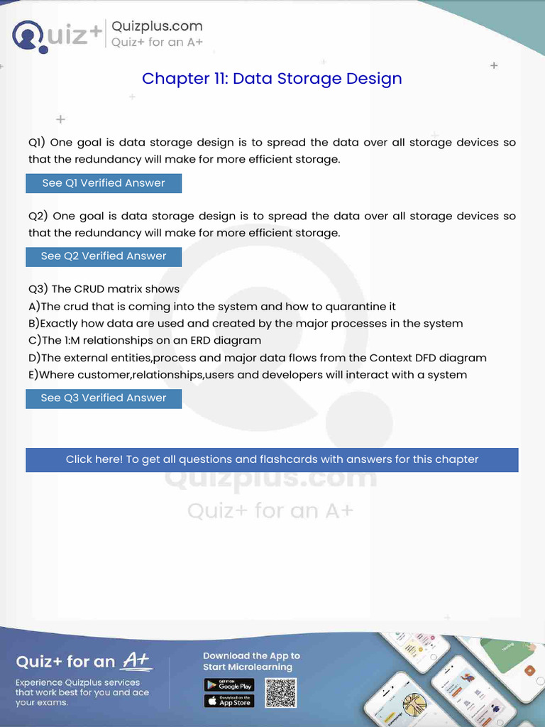 One Goal is Data Storage Design is to Spread the Data Over All Storage ...