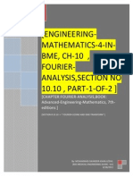 Engineering Mathematics 4 in Bme, CH 10, Fourier Analysis, Section No 10.10, Part 1 of 2