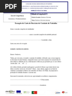 Modelo de carta de rescisão de contrato