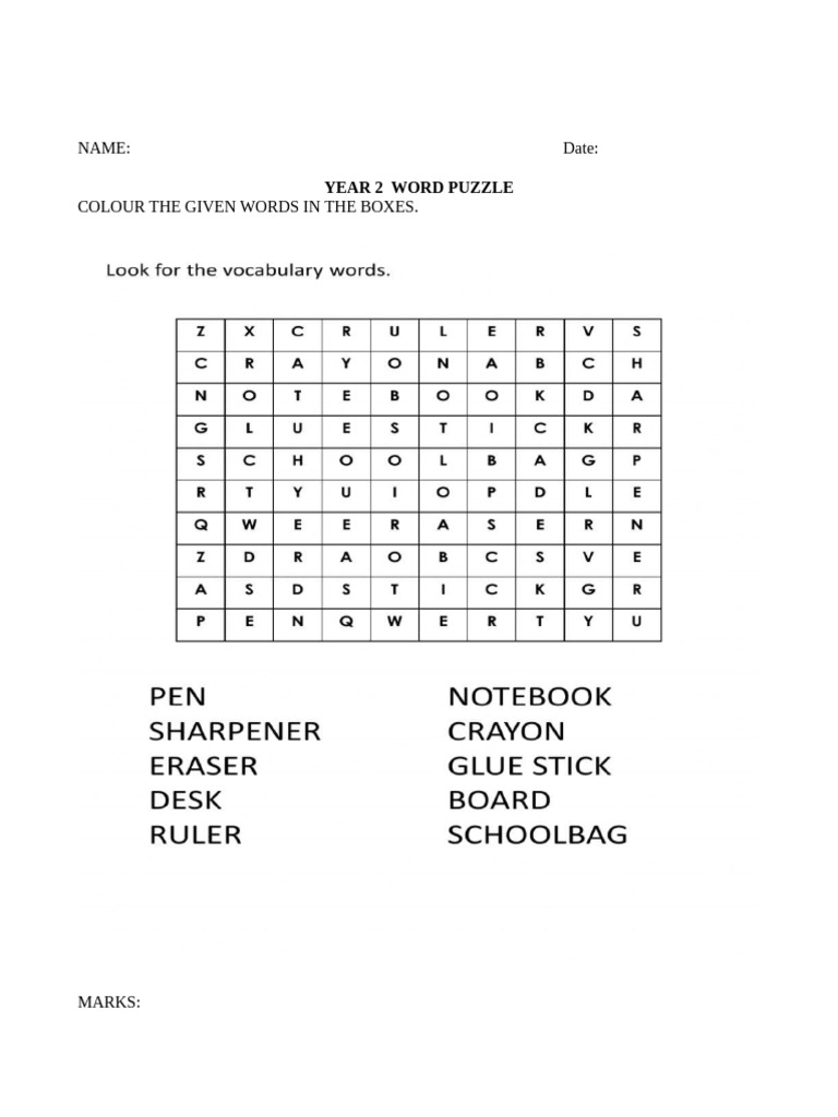 Word Puzzle | PDF
