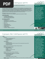 Counterparty Risk Credit Exposure and CVA