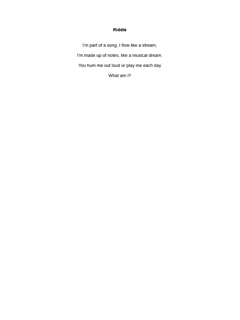 Riddle | PDF
