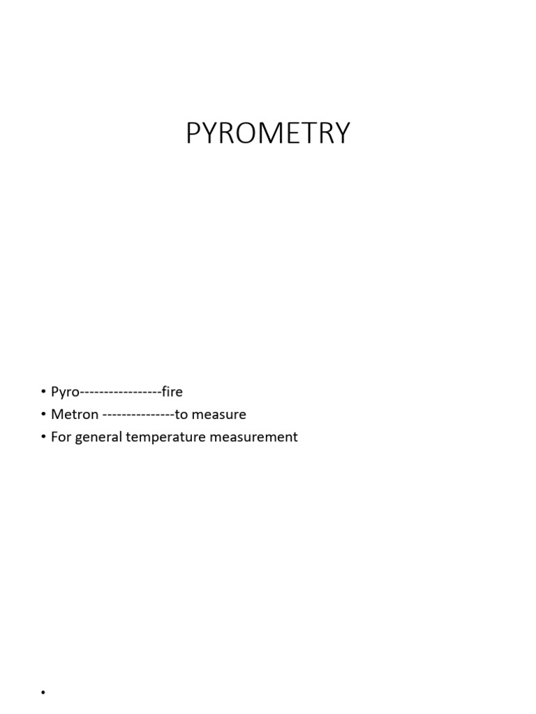 Modul 4 Presentation Pyrometry | PDF | Electromagnetic Spectrum ...