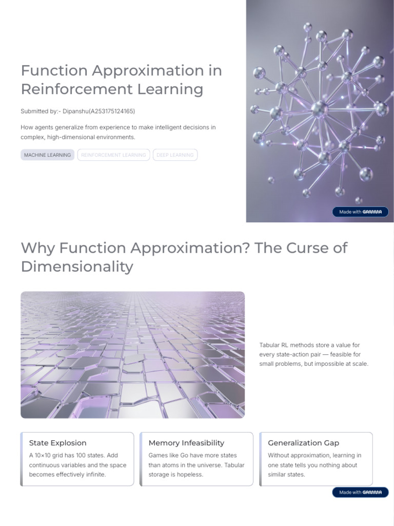 Function Approximation in Reinforcement Learning | PDF | Machine ...