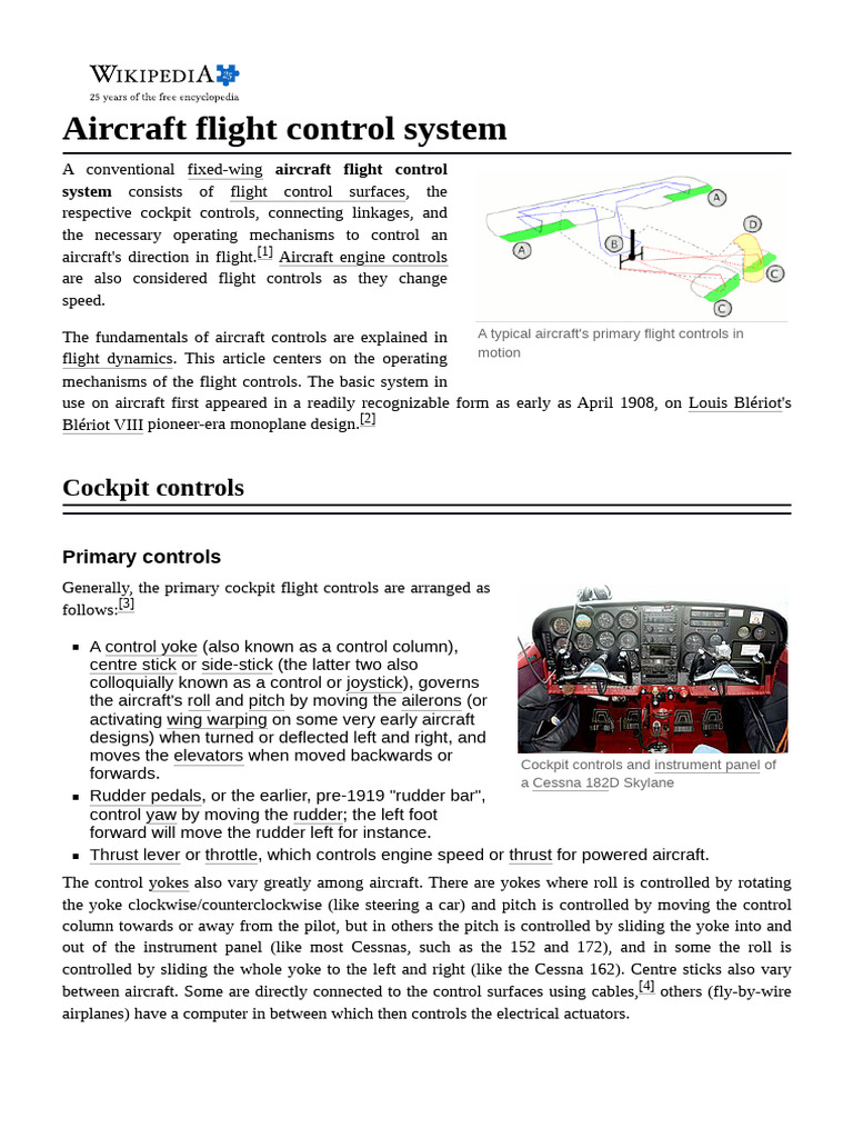 Aircraft Flight Control System | PDF | Aircraft Flight Control System ...
