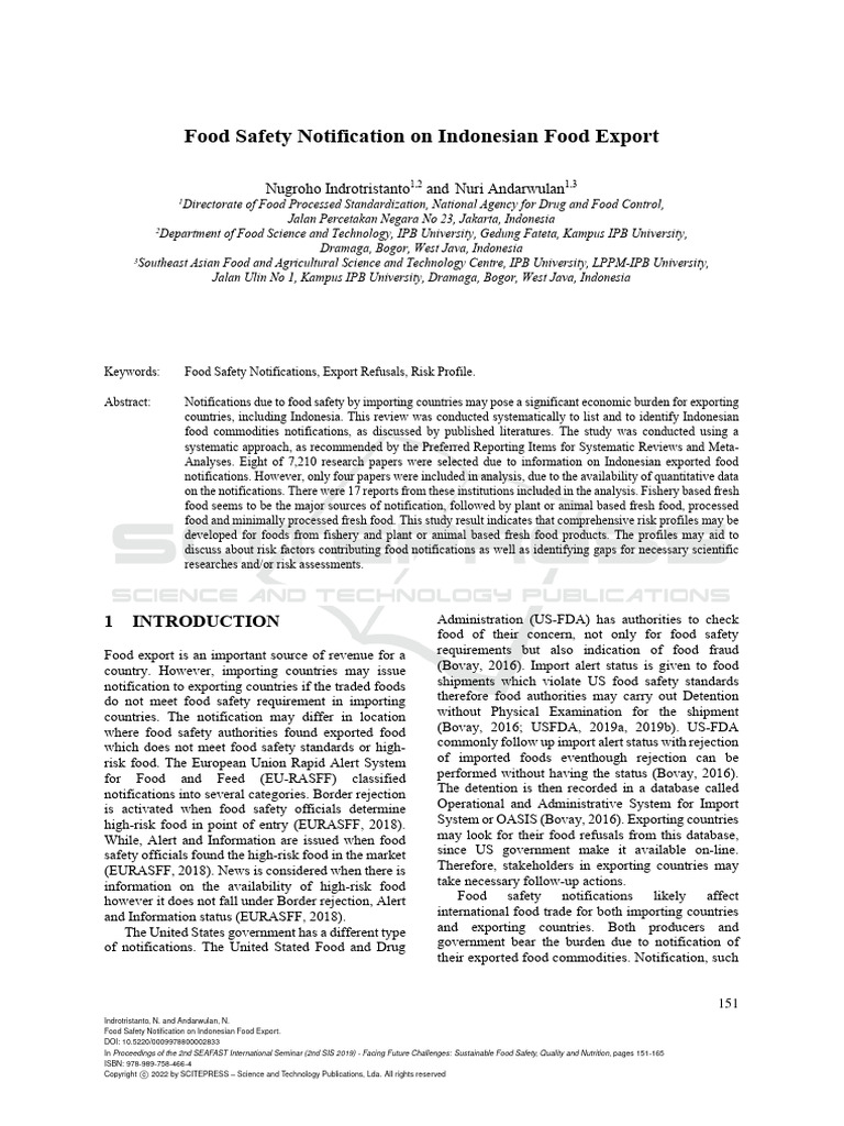 99788 | PDF | Food Safety | Risk Management
