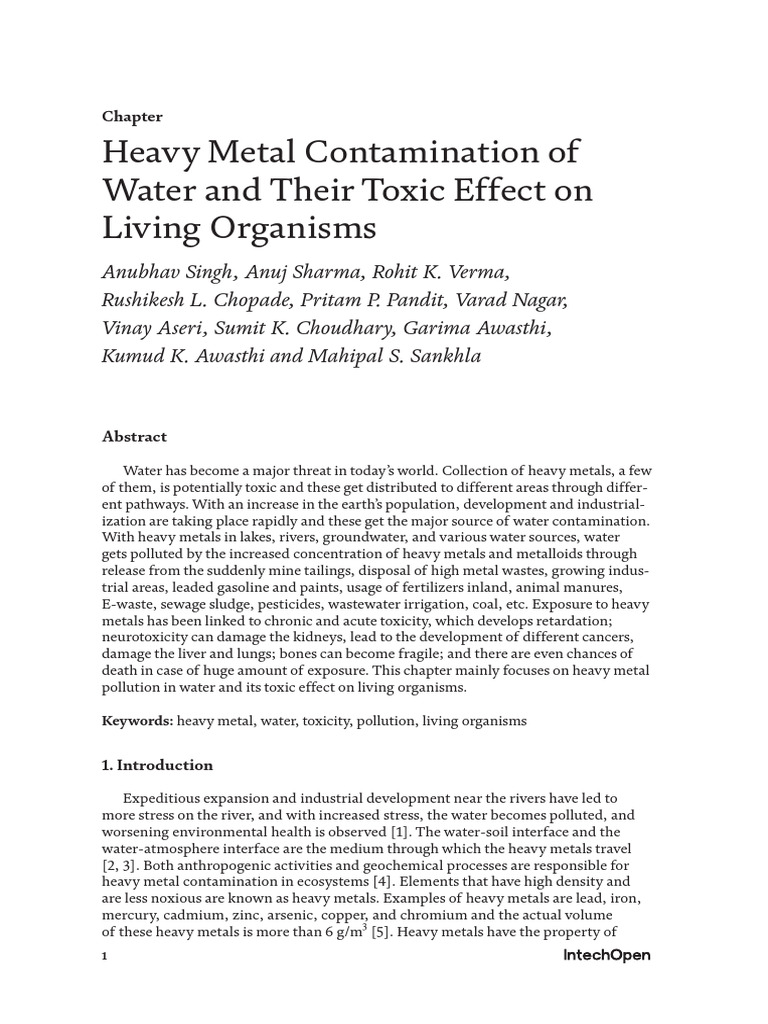 Heavy Metal Contamination and Health Effects | PDF | Eutrophication ...