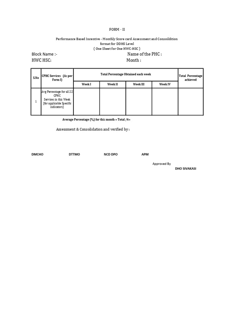 Incentive Form II | PDF